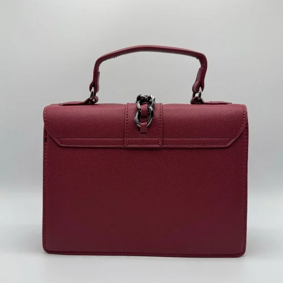 BADGLEY MISCHKA BORDEAUX VEGAN LEATHER HANDBAG - Picture 3 of 3